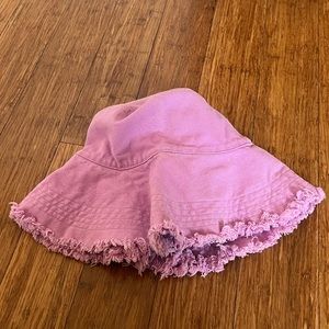 Anthropologie wide brim bucket hat